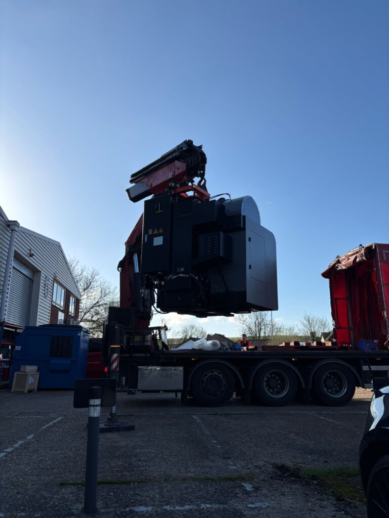 Hurco 3-Axis CNC machine being delivered